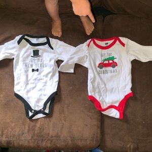 Holiday onesie’s